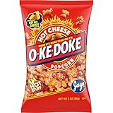 O-Ke-Doke Popcorn, Hot Cheese Popcorn, 3 Oz Bag