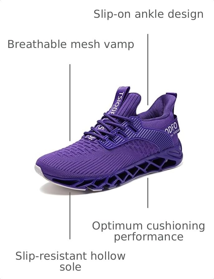 Image of Mens Running Shoes Non Slip Athletic Tennis Walking Fashion Sneakers