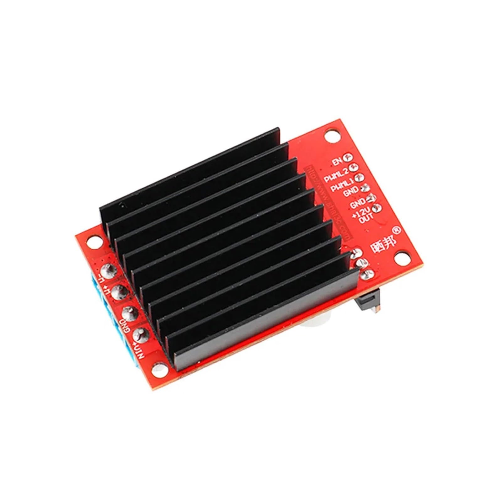 Placa de accionamiento de Motor de CC de 12V, 24V, 36V, controlador de velocidad del Motor de puente H de 450W, controlador de Motor de rotación inversa hacia adelante, compatible con MCU