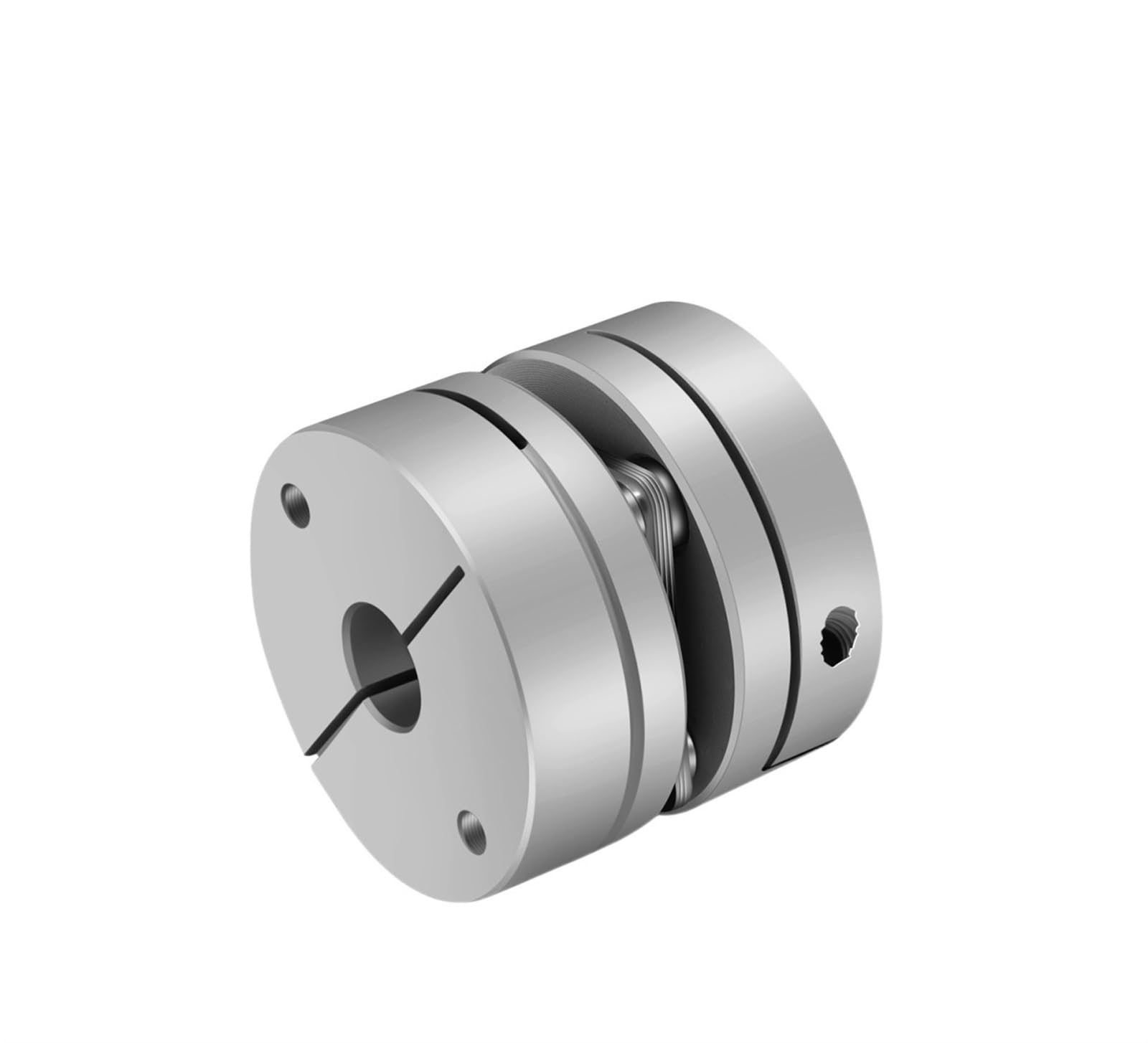 Rigid coupling,Stainless steel rigid coupling 1pcs D26L26 Aluminum Alloy Single Diaphragm Coupling Elastic Joint Ball Screw Step Motor Encoder Computer(6.35x8)