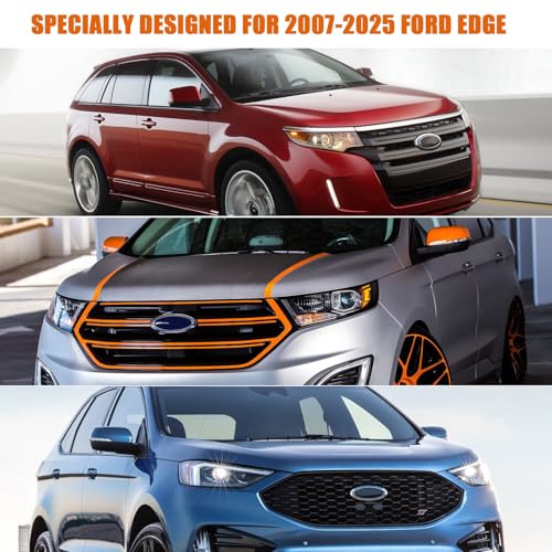 Image of Waterproof Car Cover Compatible with 2007-2025 Ford Edge, 6 Layers All Weather Edge Car Covers with Zipper Door for Snow Rain Dust Hail Protection