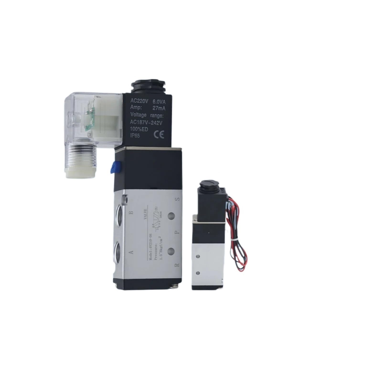 Électrovanne 1/4 4V210-08 AC24V à fil pour automatisme pneumatique