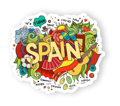 Image of Spain Acrylic Fridge Magnet - UV Textured Printed, Stylish Multicolor Magnet for Fridge, Wardrobe & Metal Surfaces, Pack of 1 (Spain)