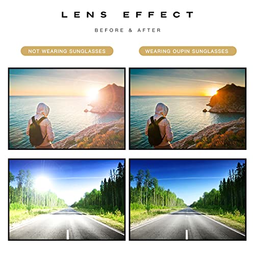 Image of EYLRIM Thick Square Frame Sunglasses for Women Men Chunky Rectangle Polarized Sunglasses UV400 Protection