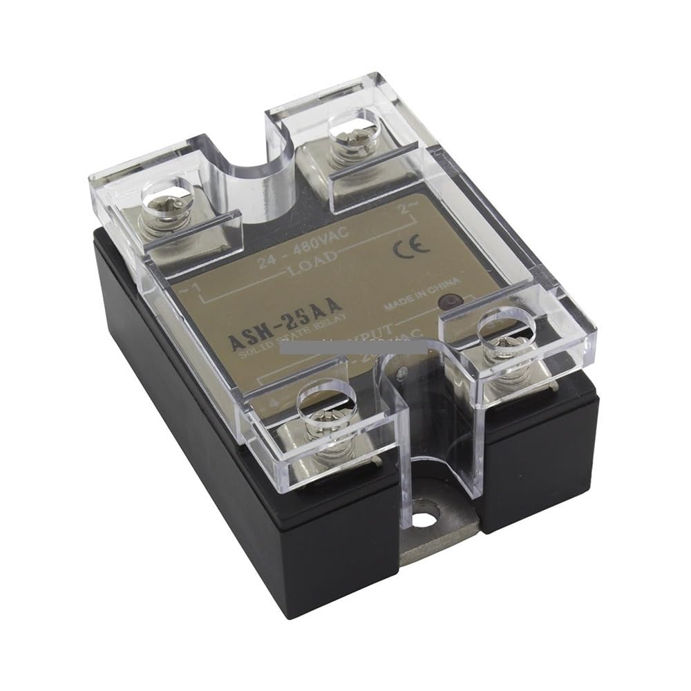 YLQUXEUV ASH-25AA single phase AC to AC 25A 480VAC solid state relay 25AA SSR