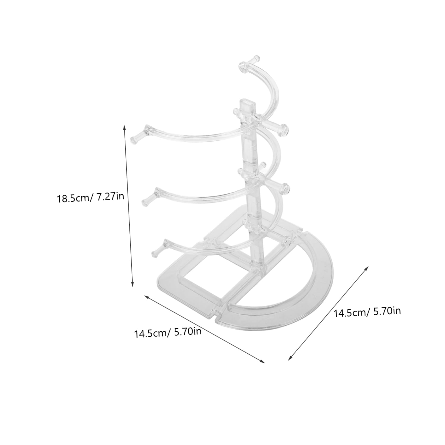 OUNONA 2-tier Glasses Rack Display Stand Eyewear Storage Organizer for Sunglasses Eyeglasses Daily Glasses