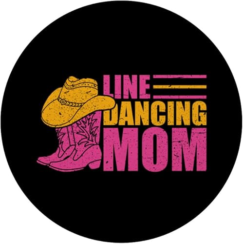 Miniatura 3 de Line Dancing Mom Life - Cute Country Life Distressed Style PopSockets Swappable PopGrip