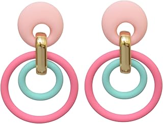 Circles Earring For Girls - Multicolor - 1250