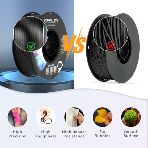 Image of Official Creality TPU Filament 1.75mm 1KG, Flexible 3D Printer Filament, 95A Shore High Hardness & Resilience, Dimensional Accuracy + /- 0.03 mm for Most FDM 3D Printers