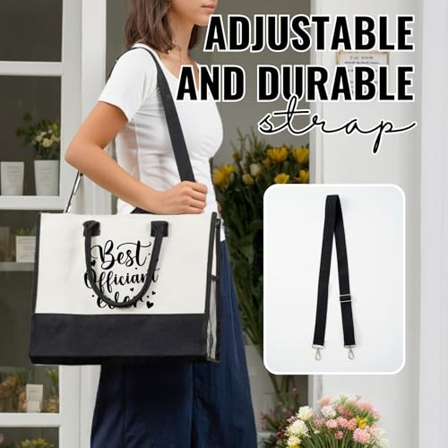 Bolsa Tote de Lona para Oficiante de Boda miniatura 4