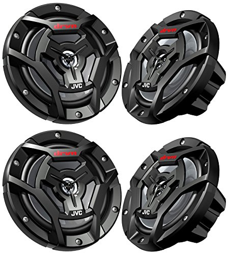 Image of JVC (4) CS-DR6200M 6.5 inch 600w 2-Way Marine ATV Powersports Motorcycle Speakers