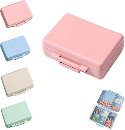 Organizador de pastillas diario 2023, 9 compartimentos, caja de pastillas sellada portátil, organizador de pastillas de viaje, caja de pastillas de