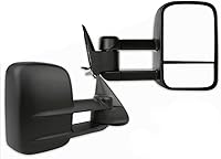 Vista 38 de Juego de espejos laterales montados Compatible con Ford E150 E250 E350 E450 E550 Van 2002-2008, plegable manual, sin calefacción, luz de charco