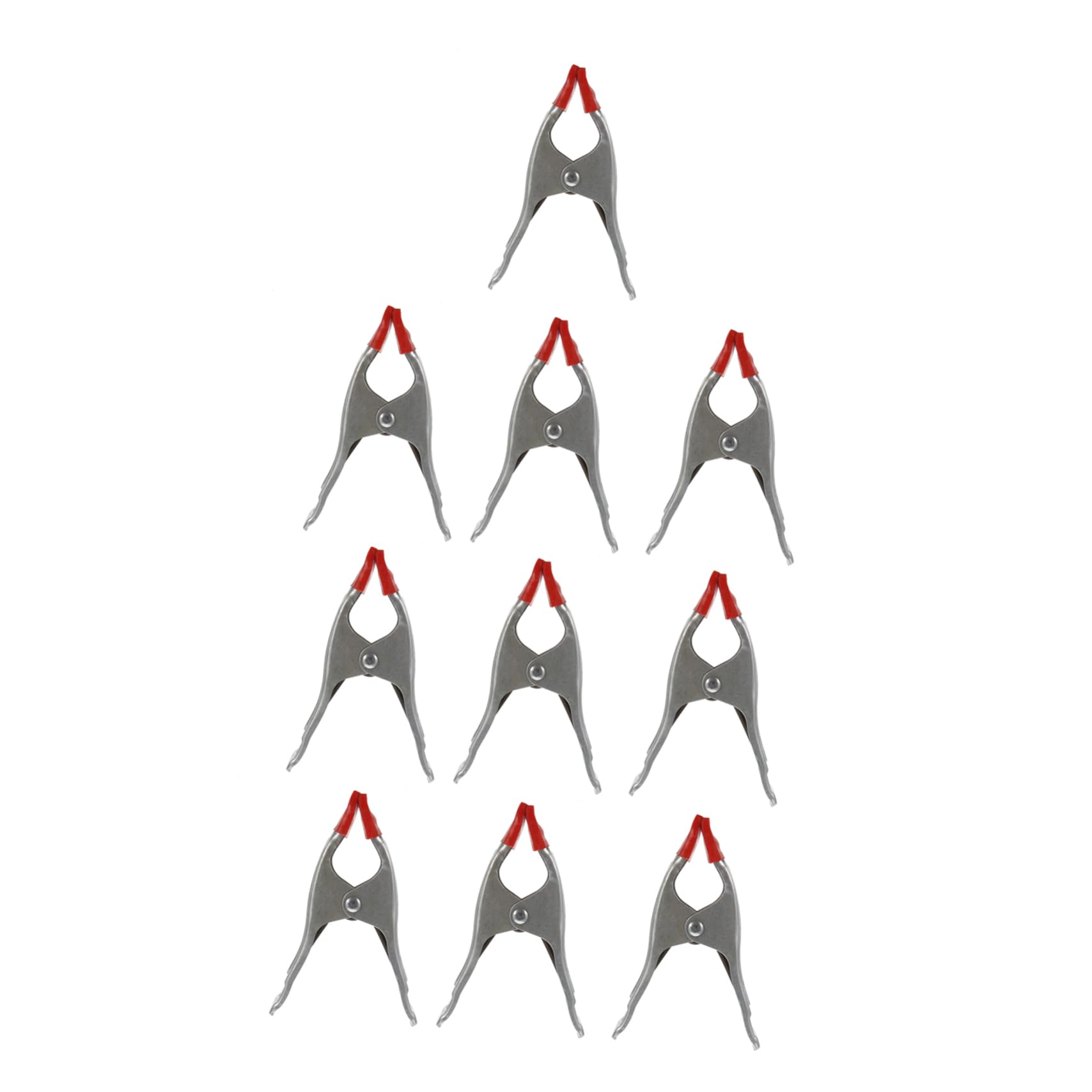 LALAFINA Thickened Woodworking Clamp 6 Inches Spring Clip 10pcs A-shaped Carpentry Clamp High Grippin Power