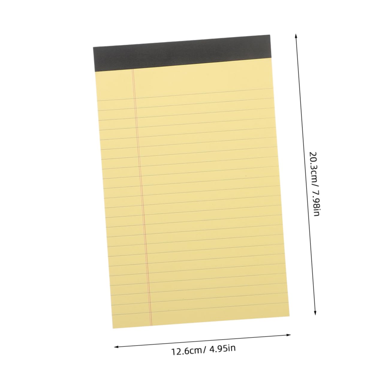 Bloc-notes Juridiques à Lignes, 12 Blocs, Papier Jaune, Portable