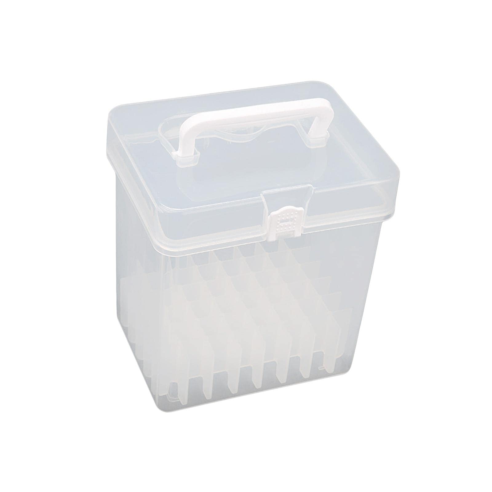 Pleayietoopiatiey Marker Pens Storage Box Empty Fittings Craft With Handle For School 48 Grids