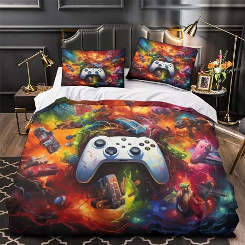 Housse de couette volcan parure microfibre zippée 200x200 entretien facile - 4