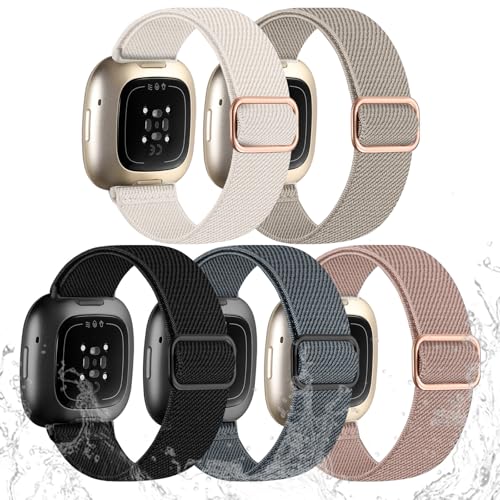 Image of Odbeai Stretchy Bands Compatible with Fitbit Versa 3 /Versa 4 /Sense 2 /Sense
