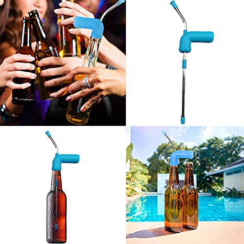 Bier Snorkel, Bier Snorkel Bier Bong, Bier Snorkel Dispenser, Drinken Bier Dispenser Trechter Tool, Blauw, Met Een… - Afbeelding 5