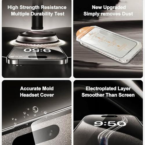 2PC Recollectk Screen Protector, Invisible Screen Protector -Fingerprint-Proof Dust Free, for Iphone 16/15/14/13/12/11 (Anti-Peeping,11)