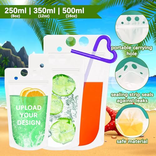 Packs de 50 pitillos para bebidas con diseño personalizable miniatura 2