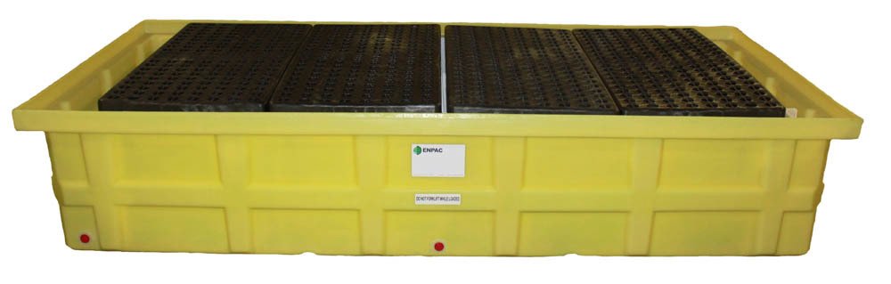 Double IBC Tote Low Top Spill Pallet, 385 Gallon Spill Capacity, 10000 lbs Load Capacity, 110