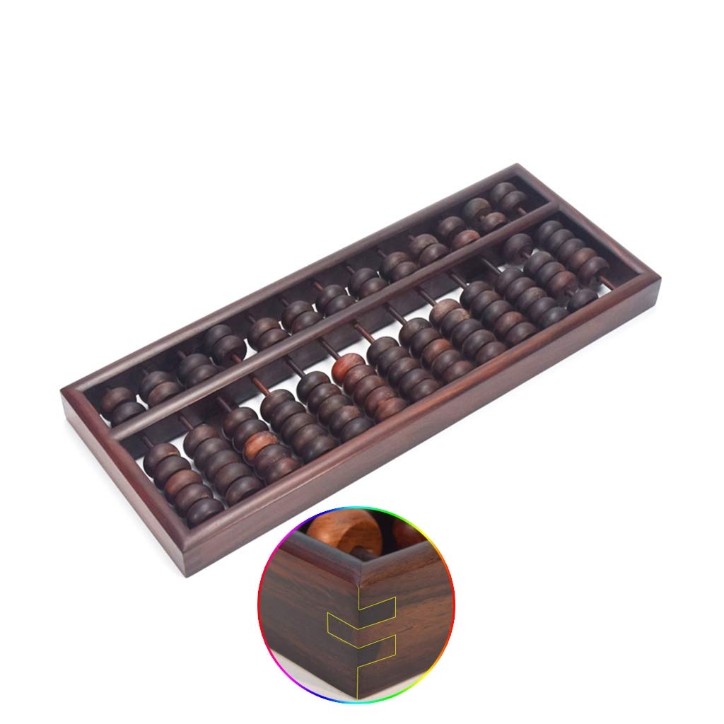 Boulier Standard à Chiffres, boulier en Bois, boulier boulier Rouge Palissandre Art Collection boulier AC rétro boulier 13 Vitesses décoration de Bureau Cadeau
