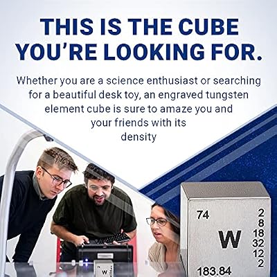 Tungsten Element Cube- Engraved - 1