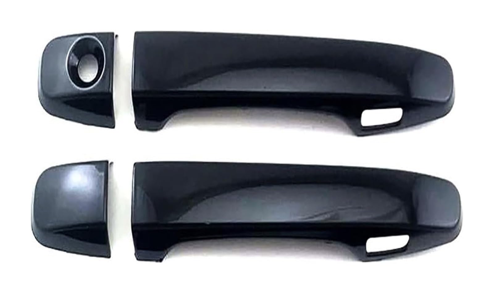 Ysbvblrmrv 2 Doors Bright Black Car Outside Door Handle Cap For Corolla For Fielder 2012-2023 Single Hole Dual Smart Door Handle Bowl Anti-Scratch Modification(2 Doors Bright Black)