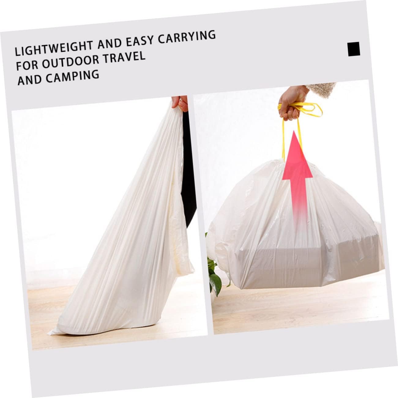 2rolls Cat Litter Box Liners Drawstring Bags Heavy-duty Waste Pan Bags for Litter Pans Ldpe Material Easy to Change and Fit Cat Trays