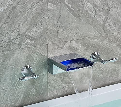 Robinet mitigeur de salle de bains haut de gamme encastré chrome