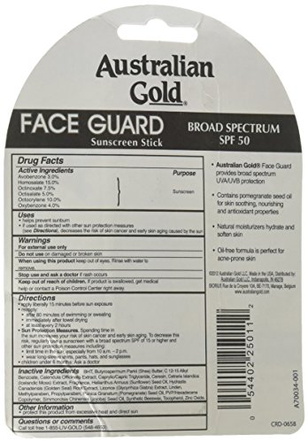 Australian Gold Face Guard Sunscreen Stick Spf 50+ 0.50 Oz #TOP1