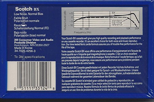 Scotch 3M Brand Cassette Tape 90 Minute Normal Bias