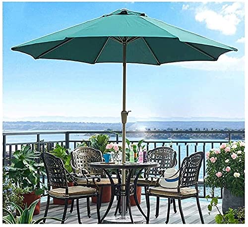 Parasol para terraza CLSDRZC de 2.7m resistente al viento con manivela 3