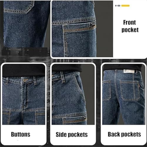 Mecutie Jeans, Mecutie Jeans Men, Mecutie - High Stretch Multi-Pocket Durable Cargo Pants, Motorcycle Jeans for Men4