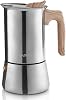 Sivaphe Stovetop Espresso Maker Stainless-Steel 3.5 oz, 1-2 Cup Coffee Maker Induction Moka Pot, 100ml Moka Campaing Coffee Pot, Induction Italian Mocha Pot with Step-by-step Instructions(1 Cup50ml)