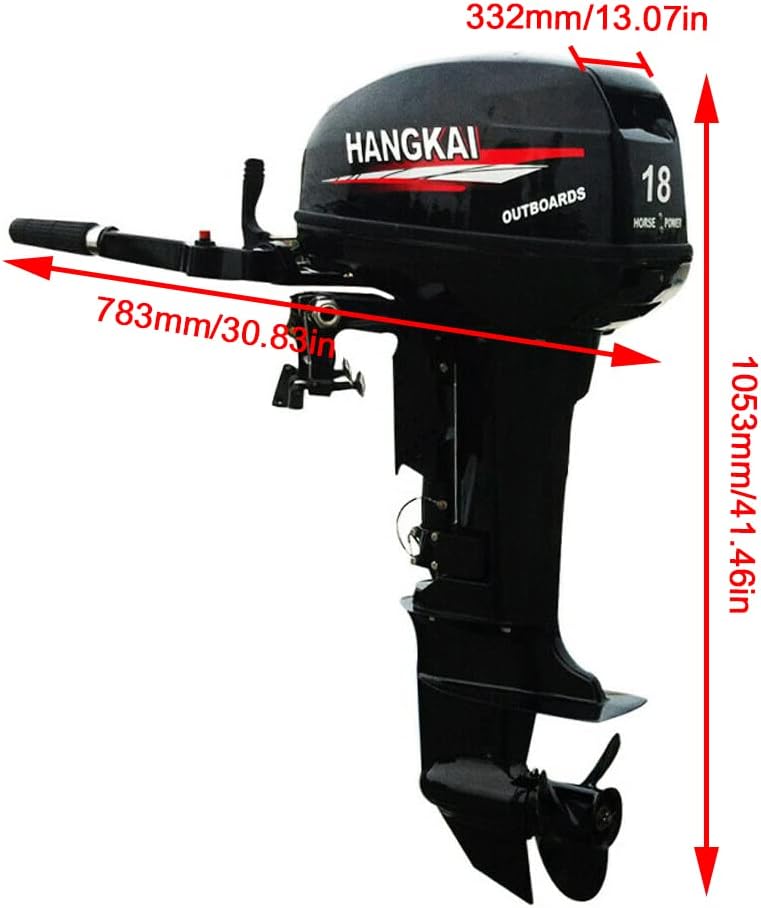 Buy 18HP 2 Stroke Outboard Motor, Fishing Boat Engine Water Cooling