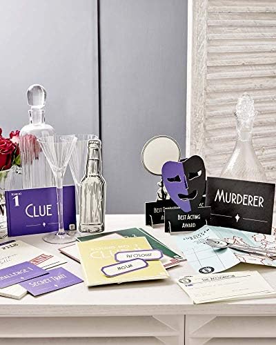 Reusable Murder Mystery on the Train Game Kit - Host Your Own Games Night For Adult - Halloween, Christmas -Orient Express 1930s Themed Dinner Party - 3 Alternative Endings - Fancy Dress Up Fun