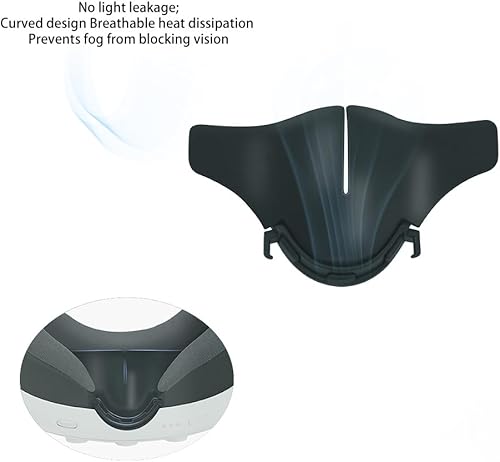 Miniatura 7 de TNE Face Cushion Cover, Nose GuardLight Blocker, Outer Shell, Thumbstick Caps, Lens Pad for Meta Quest 3 Silicone Face Pad Cover, Front Cover, Lens