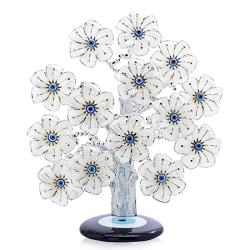 YU Feng Albero d'Argento Diore Malocchio Blu per La Decorazione della...