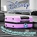 Disney Luggage Tags for Suitcases, Baggage Identification Tag for Travel with Name Address (Blue Stitch)