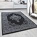 Produktbild HomebyHome Vintage Teppich 80 x 150 cm Läufer - Orientalischer Kurzflor für Flur, Wohnzimmer, Küche und Schlafzimmer - Klassischer Grüner Orient Läufer Mit Oeko-TEX
