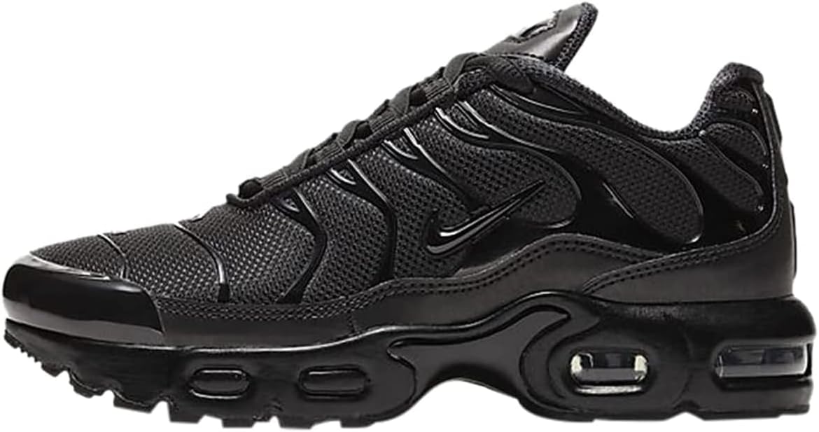 Nike Air Max Plus Little Kids' Shoes (CD0610-001, Black/Black-Black) Size 3