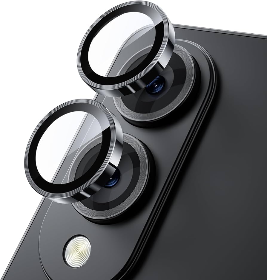 Galaxy S25 Edge Uyumlu Kamera Lens Koruyucu, Çizilmeye Dayanıklı Temperli Saf Cam, HD Berraklıkta Kamera Koruma Aksesuarı - Siyah