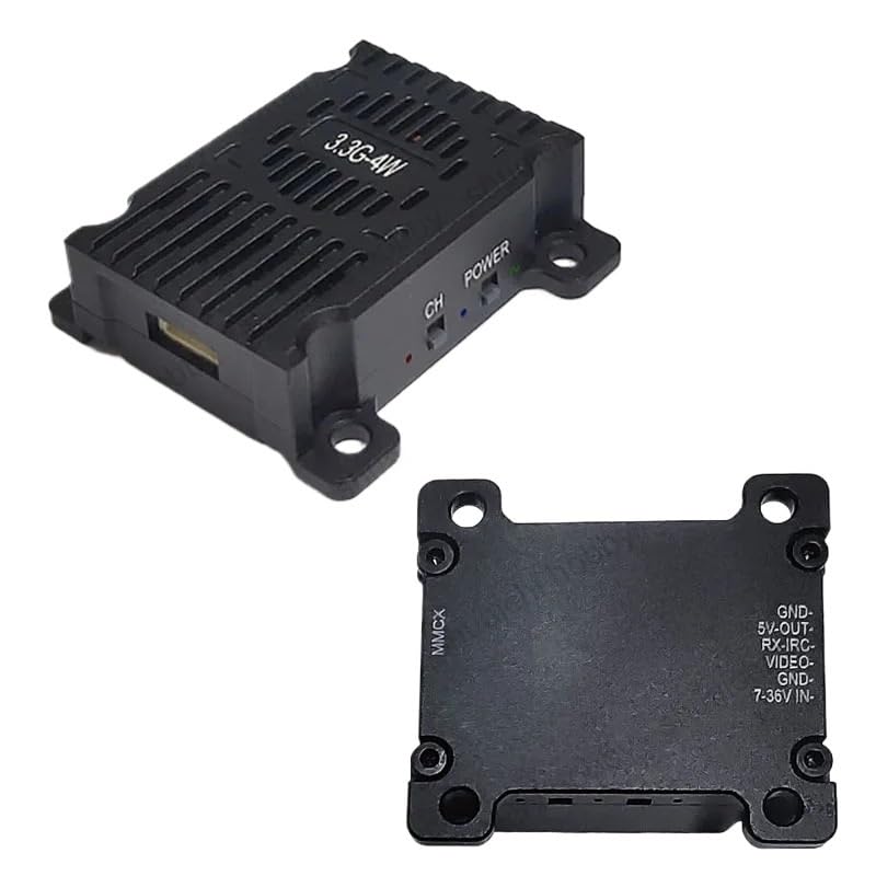 Modulo Trasmettitore VTX 3,3GHz 4W FPV Ricevitore VRX Con Antenna