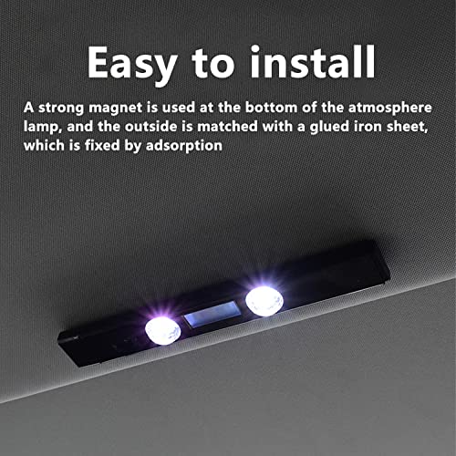Wireless Led Starry Atmosphere Light, Multicolor Car Interior Lights, Rechargeable Rgb Car Led Strip Light, Neon Accent Lighting With Music Sync And Wireless Remote Decoration Light, For Room Party #TOP3
