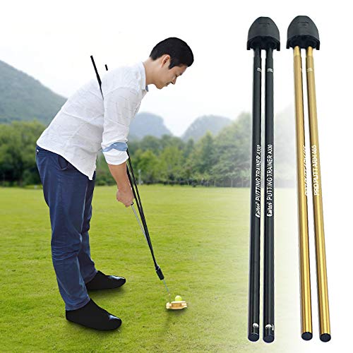 Moniclern Golf Putting Training Aid Golf Putter Trainer anexado à maioria do Putter Shaft
