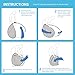 Fovitec Reversible Blue and Green Double-Sided Muslin Pop-Up Backdrop 5'x6.5' for Headshot and Portrait Photography, Vlogging and Video Conferencing