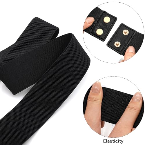 Ceinture extensible pour robes et tuniques amples noires - 5