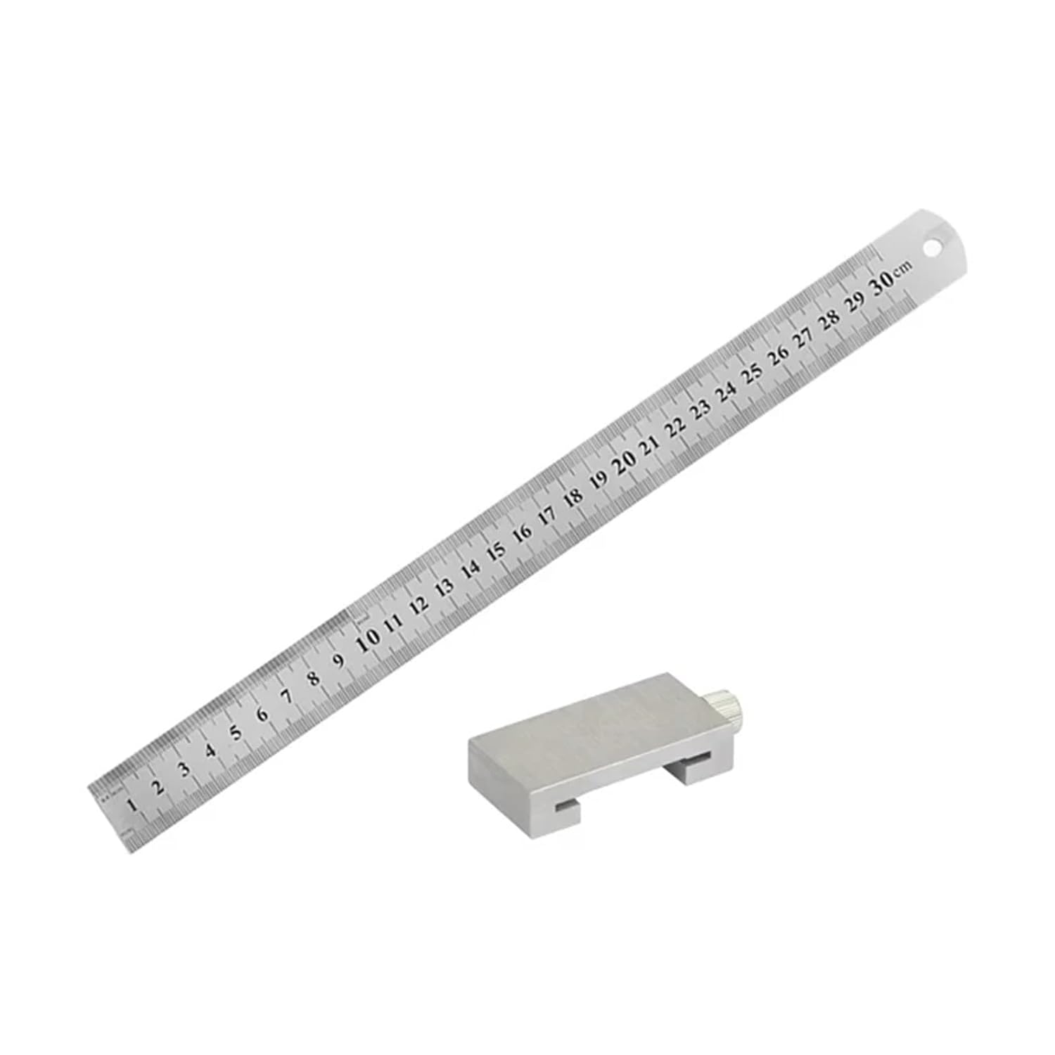 Metal Carpenter Carpentry Square Woodworking Tools Carpentry Steel Ruler Positioning Limit Block Measuring Marking Gauge Precise Measurements(39mm)